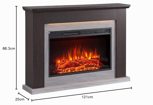 balderia-typhon-elektrokamin-dunkelbraun-2000w-3d-flamme image 4