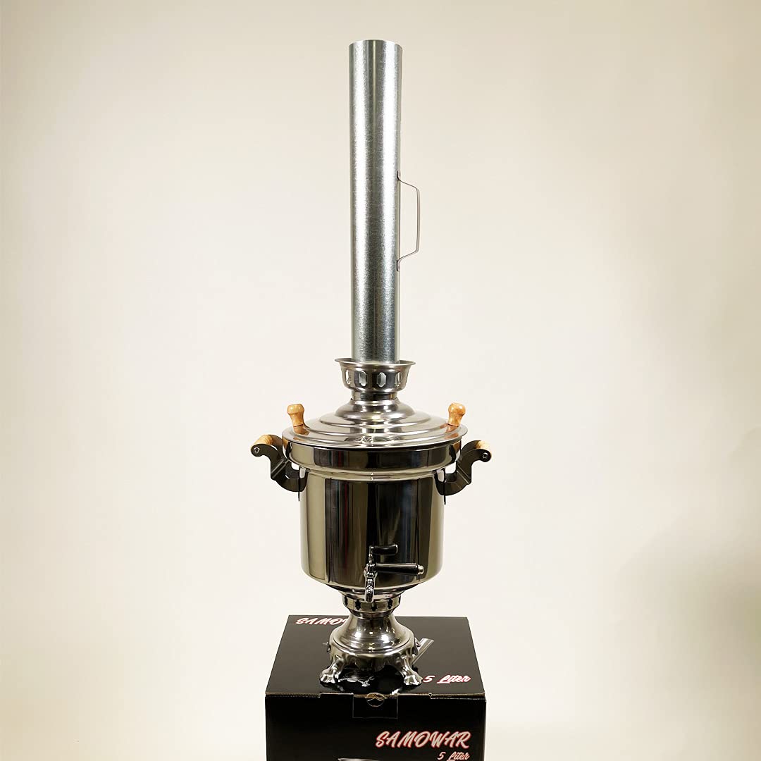 grillpeter-samowar-holzkohle-teemaschine-edelstahl-5l-rohr image 4