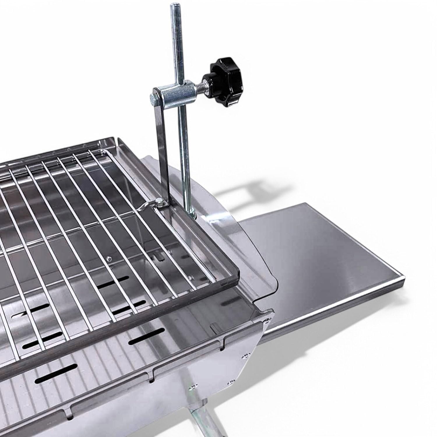 grillpeter-mangal-schaschlikgrill-edelstahl-2mm-mit-spie-dreher image 4