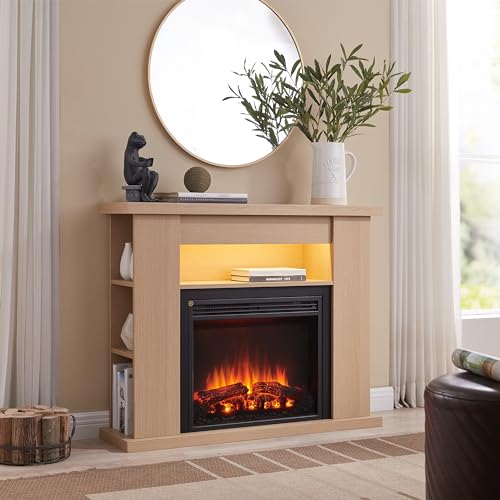 balderia-william-elektrokamin-2000w-hellbraun-3d-flamme image 8