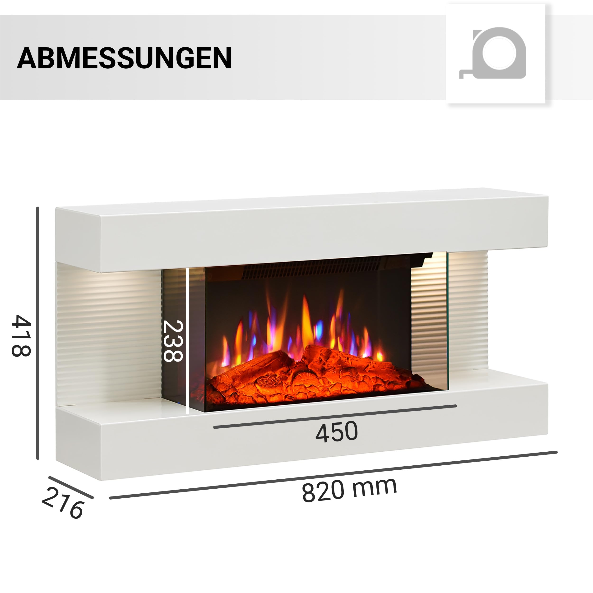 balderia-ida-elektrokamin-wand-82-cm-wei-1800w image 6