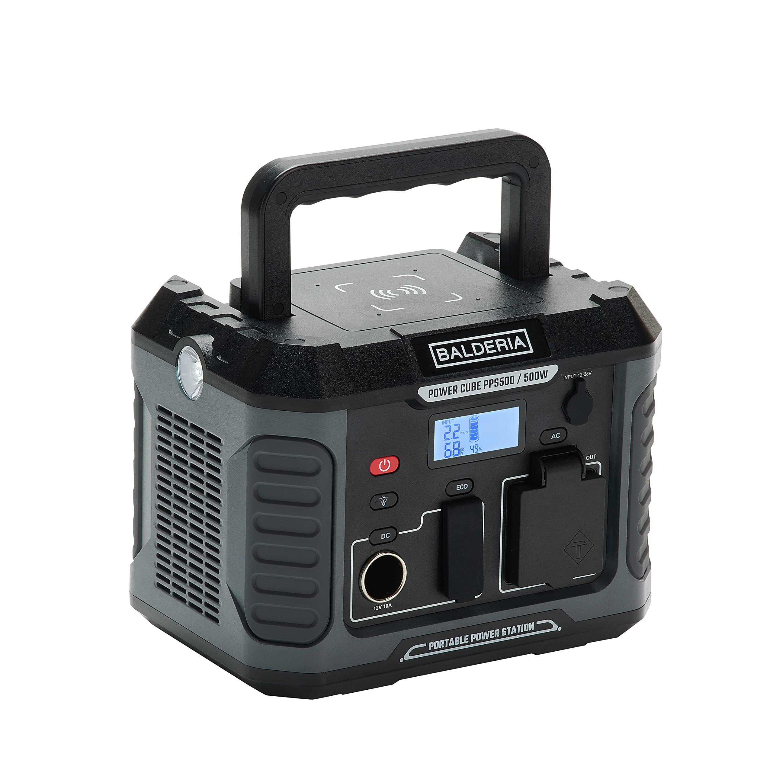 balderia-pps500-powerstation-mit-solarpanel-200w-500w-400wh image 2