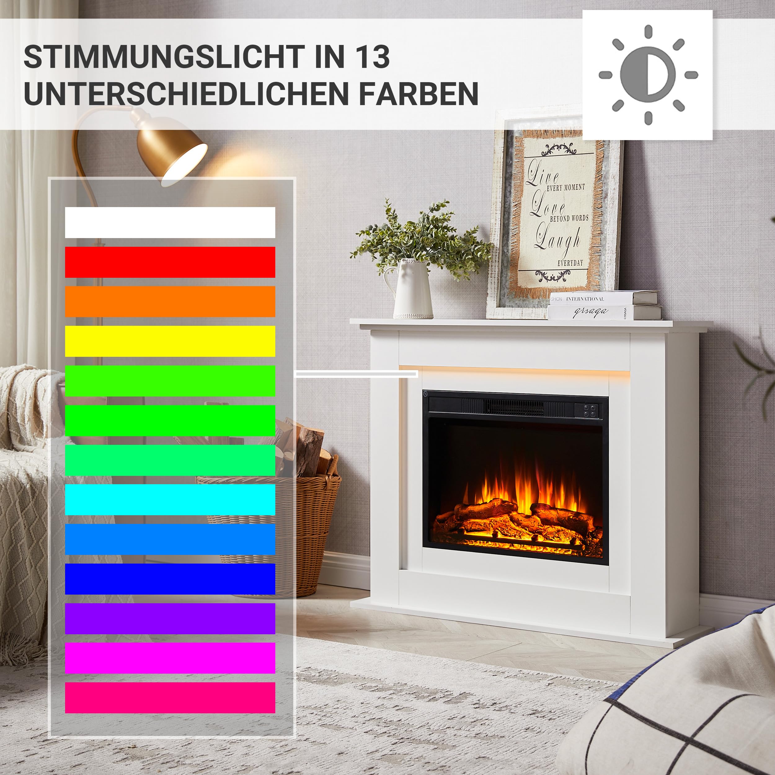 balderia-frida-elektrokamin-wei-mit-heizung-2000w-led image 8
