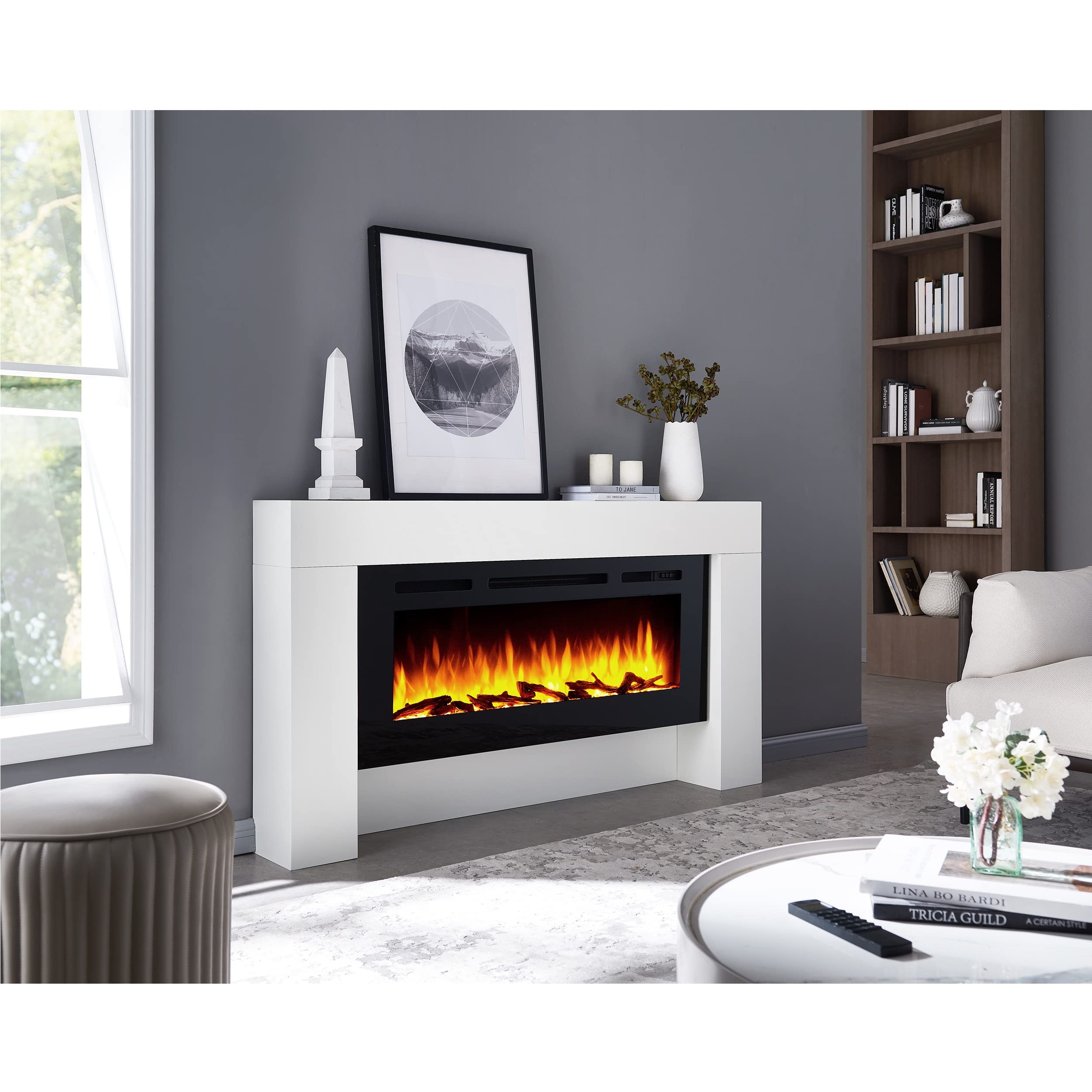balderia-zeus-elektrokamin-mit-heizung-2000w-und-3d-flamme image 2