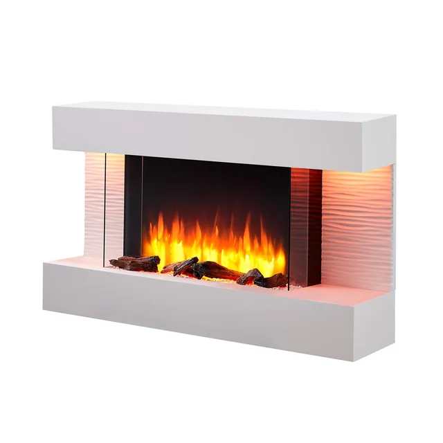 balderia-elis-elektrokamin-wand-2000w-grau-mit-3d-flamme image 1