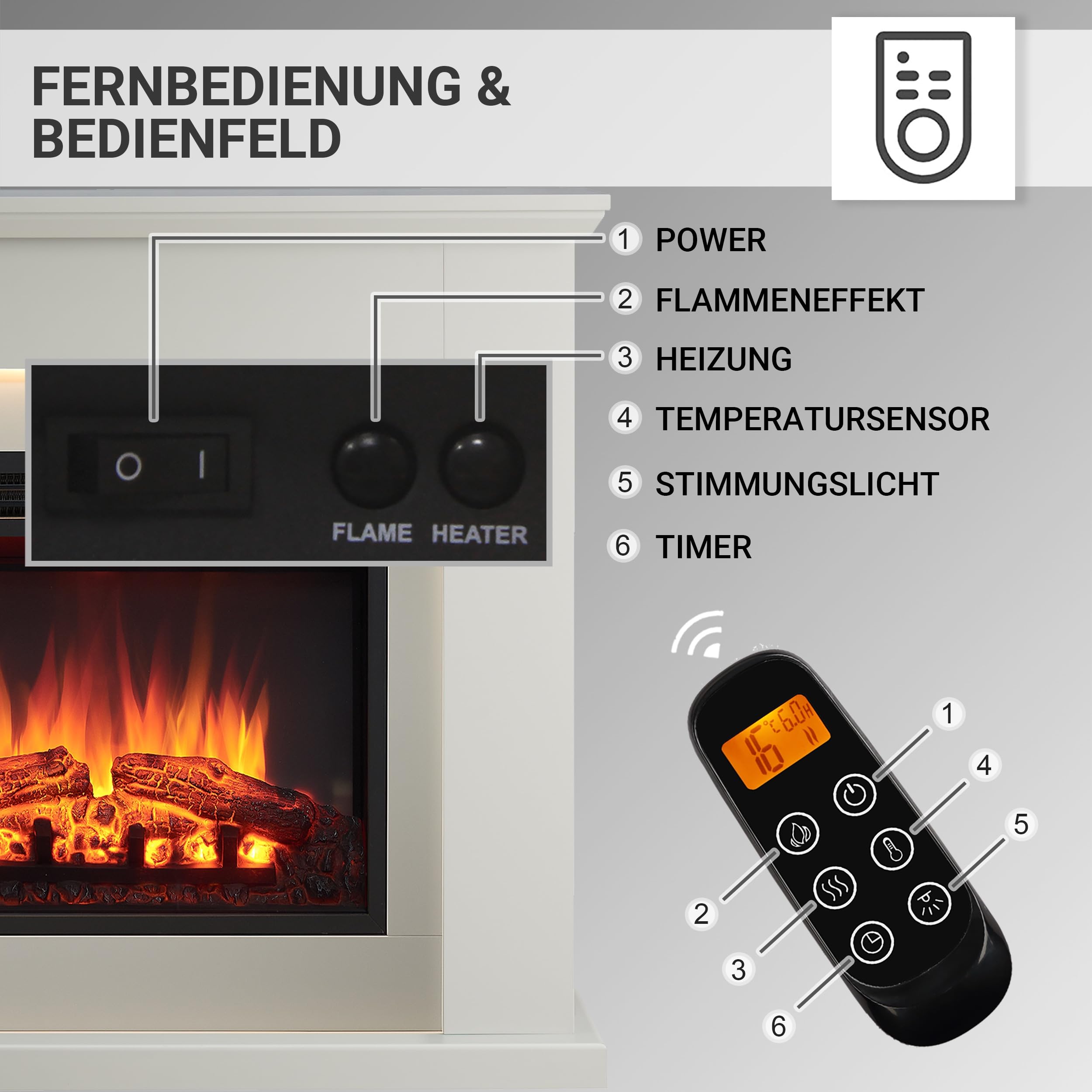 balderia-hektor-elektrokamin-2000w-grau-mit-3d-flamme image 4