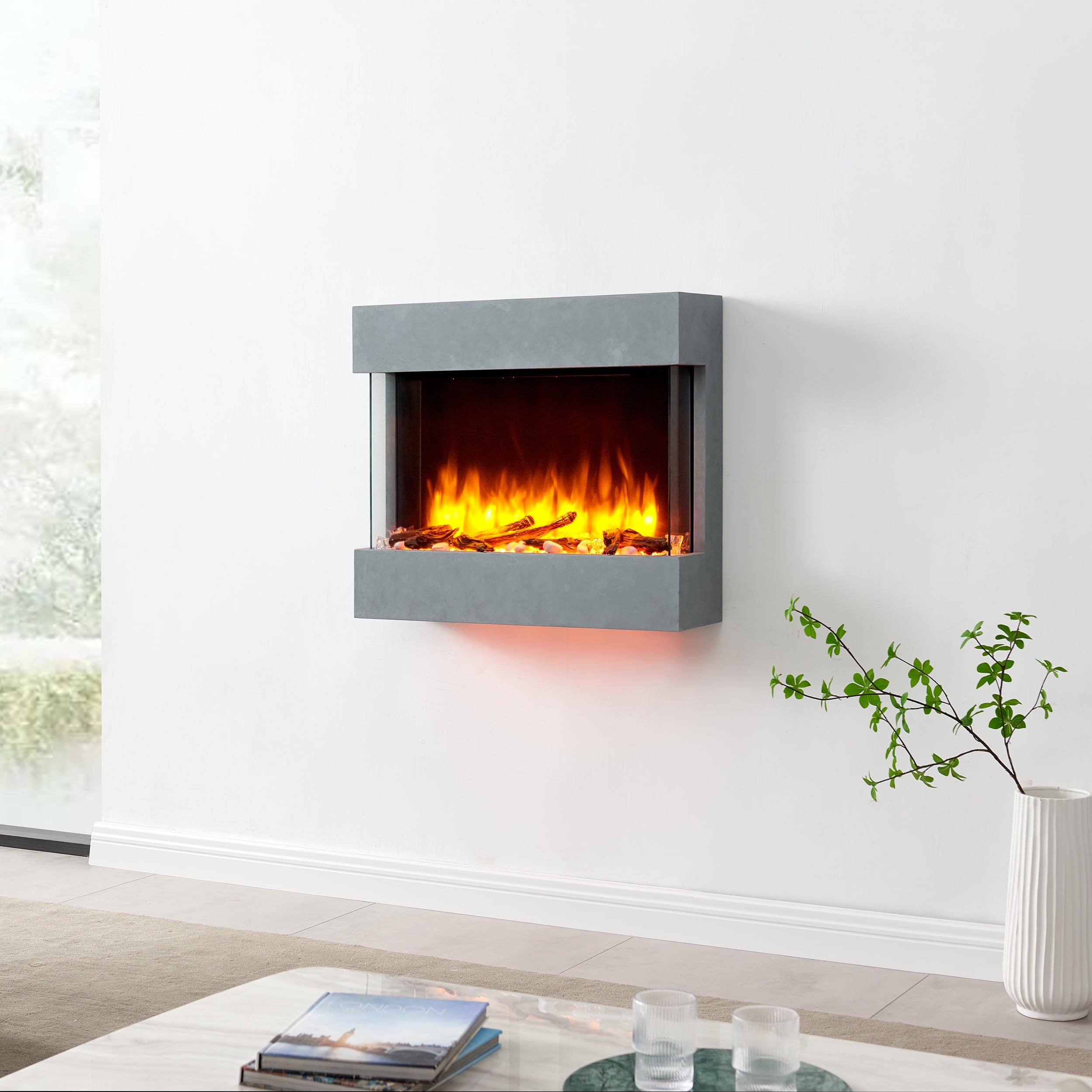 balderia-alva-wandkamin-elektrokamin-betongrau-2000w image 2