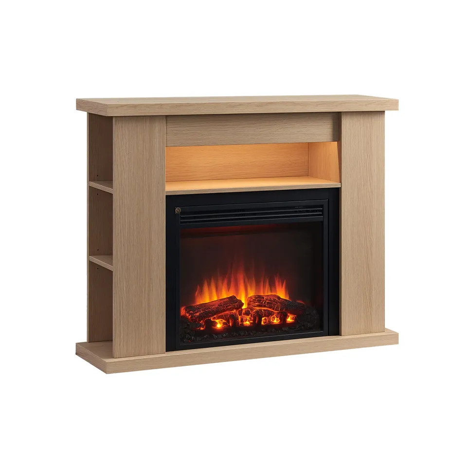 balderia-william-elektrokamin-2000w-hellbraun-3d-flamme-2 image 1