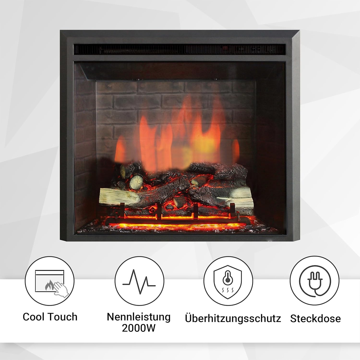 balderia-calida-23-zoll-elektrokamin-schwarz-mit-heizung image 7
