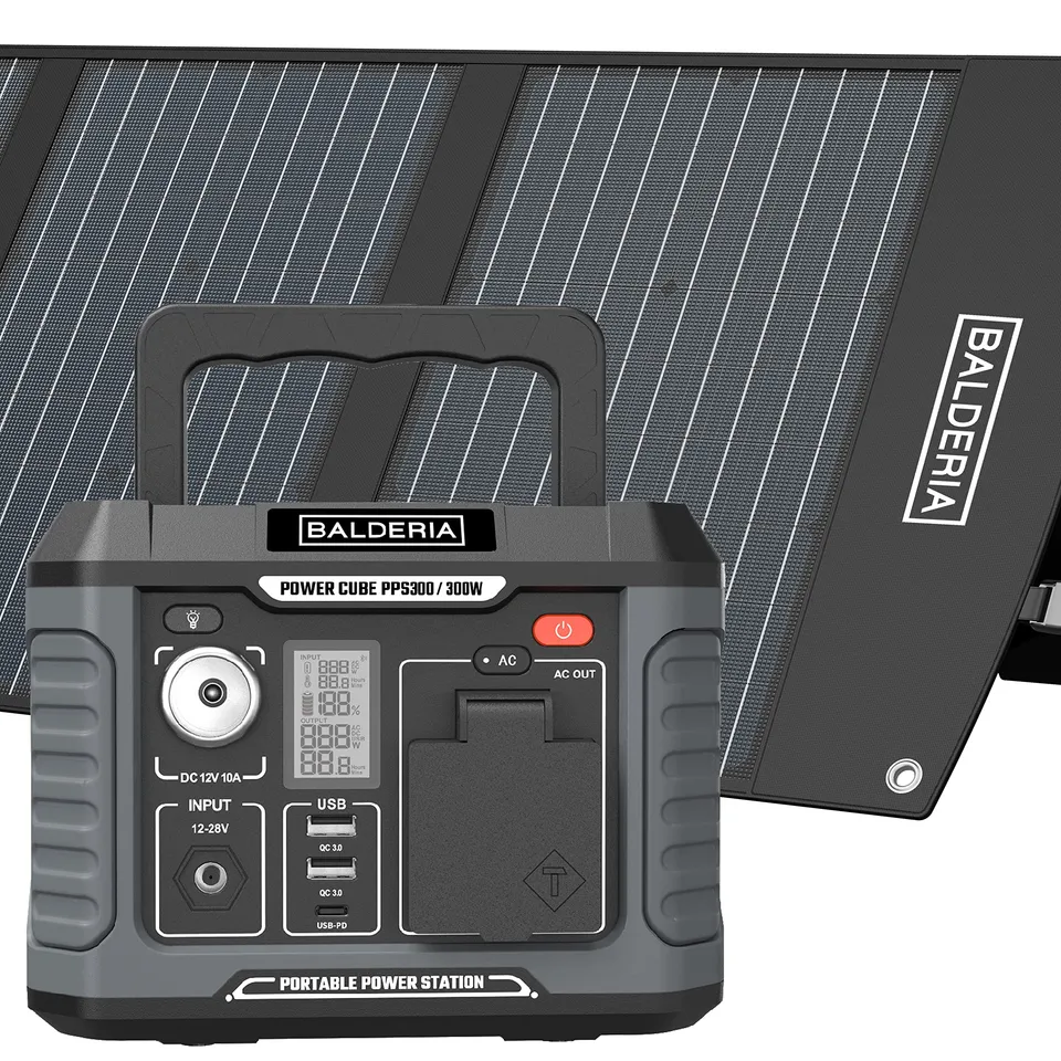 balderia-pps300-powerstation-300w-mit-solarpanel-120w image 1