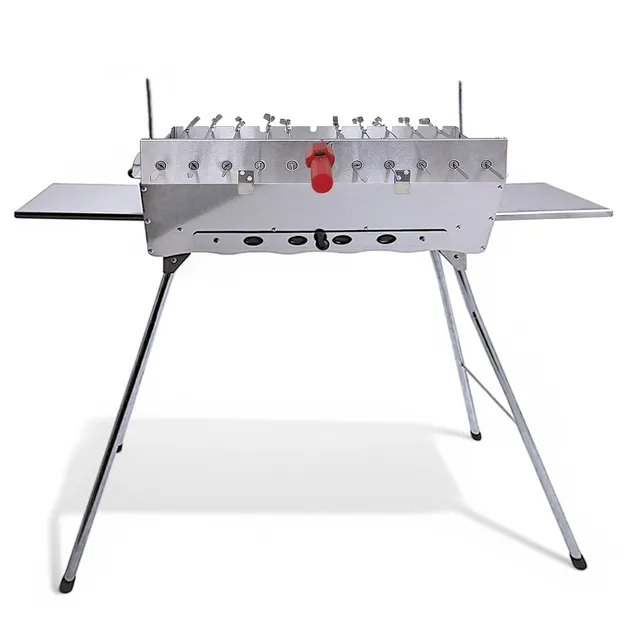 grillpeter-mangal-schaschlikgrill-edelstahl-2mm-mit-spie-dreher image 1