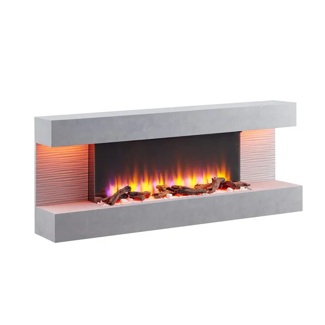 balderia-hestia-elektrokamin-2000w-betongrau-wandkamin image 1
