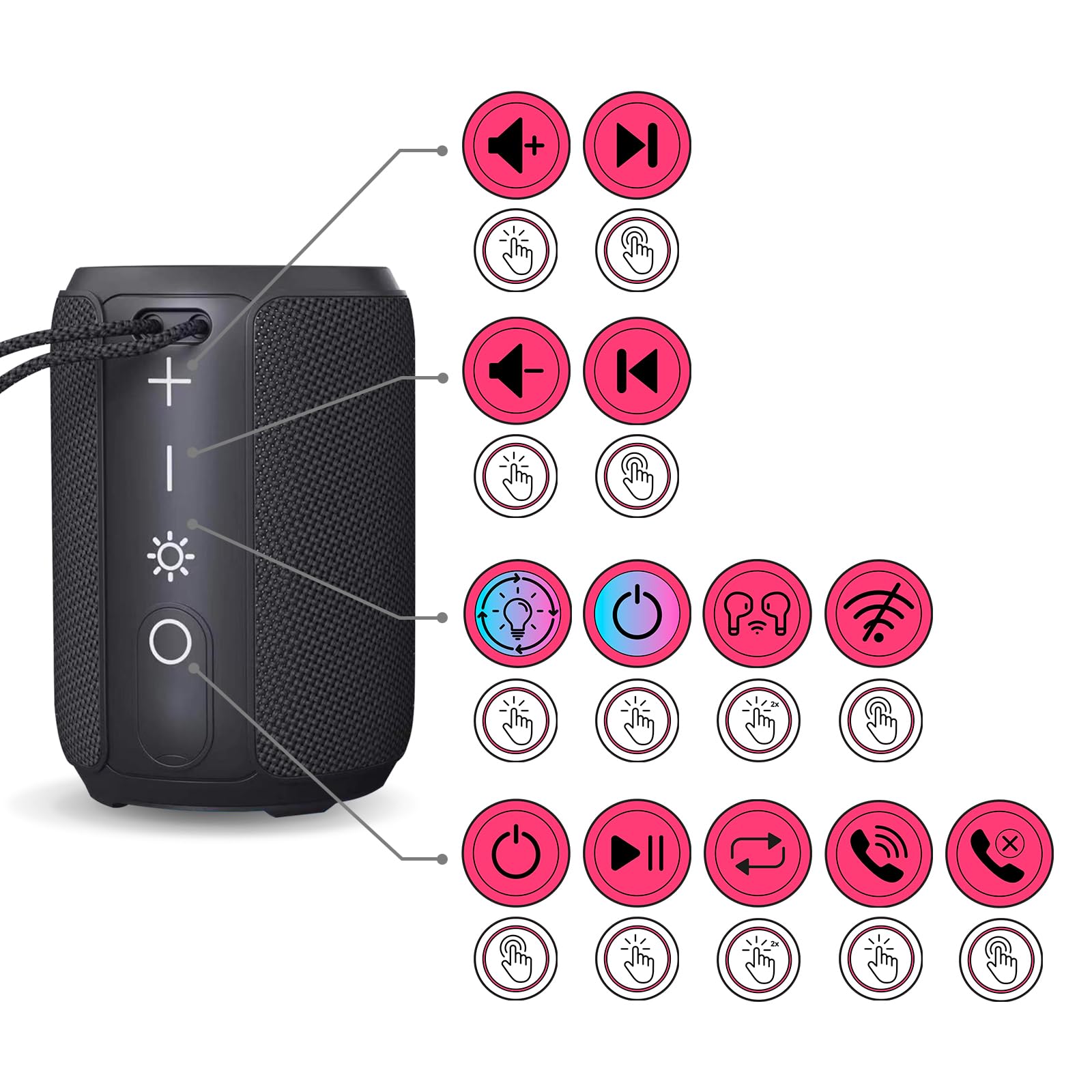 balderia-smart-fire-bluetooth-soundbox-schwarz-5w image 7