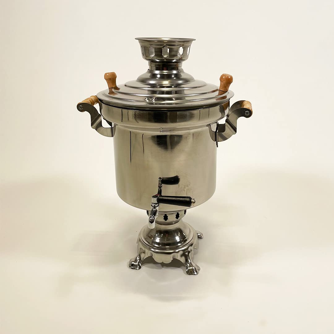 grillpeter-samowar-holzkohle-teemaschine-edelstahl-5l-rohr image 2
