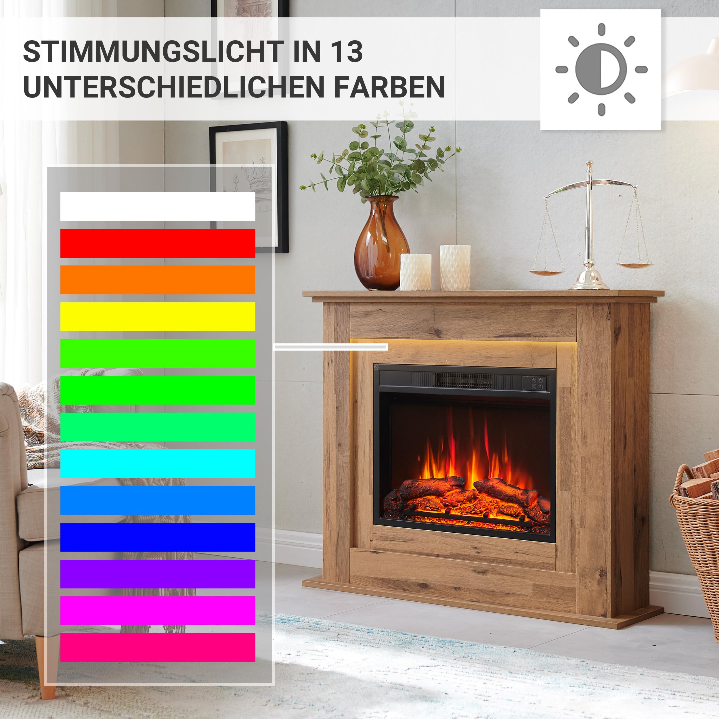 balderia-finn-elektrokamin-dunkle-eiche-mit-heizung-2000w image 8