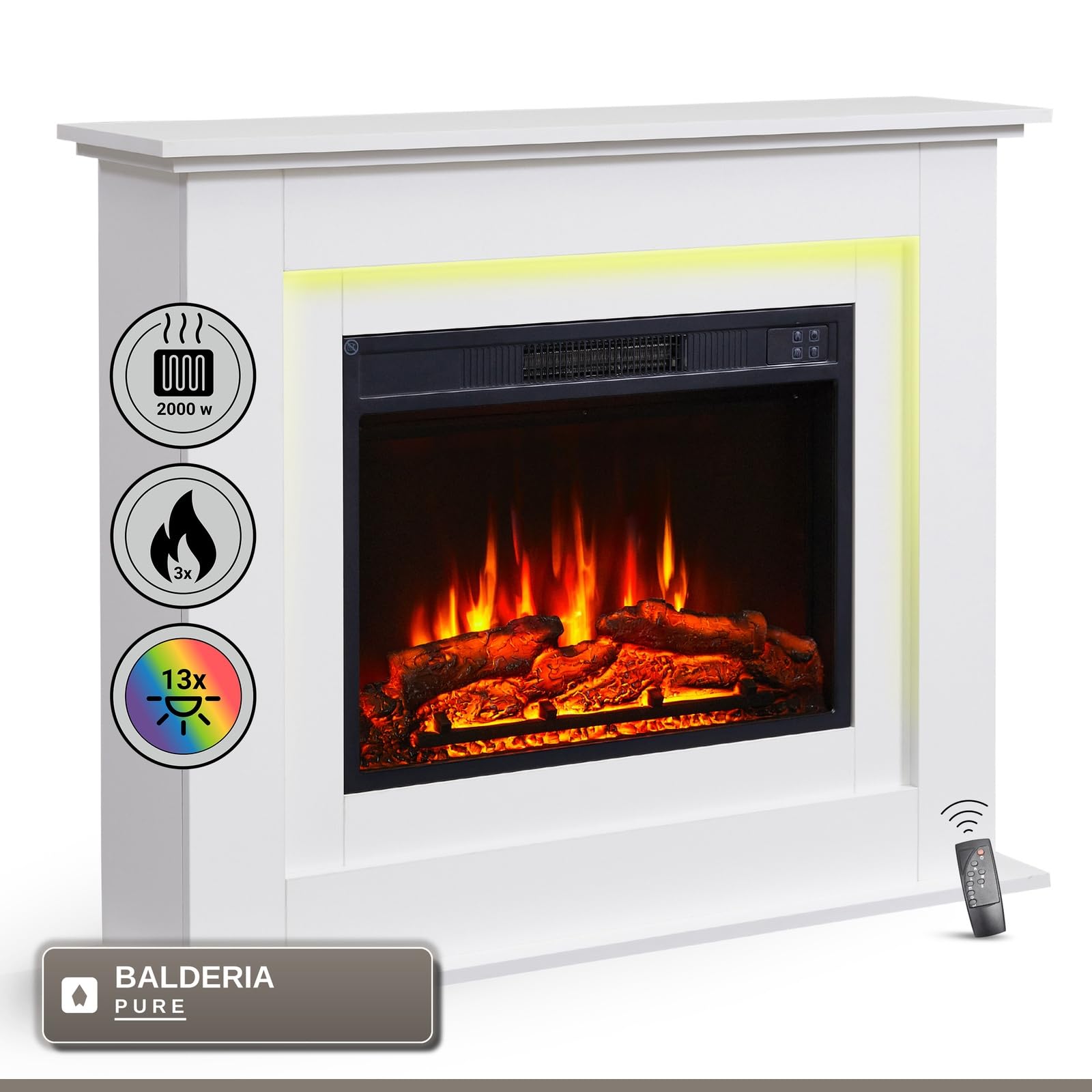 balderia-finn-standkamin-elektrokamin-wei-mit-heizung-2000w image 2