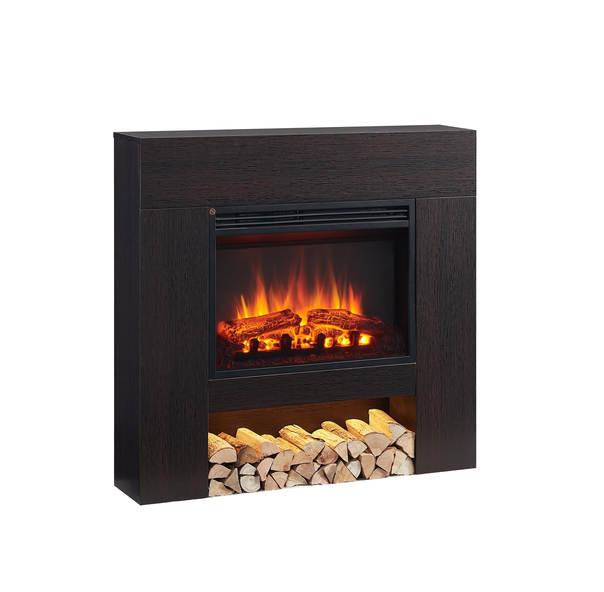 balderia-chloe-elektrokamin-dunkelbraun-2000w-3d-flamme image 1