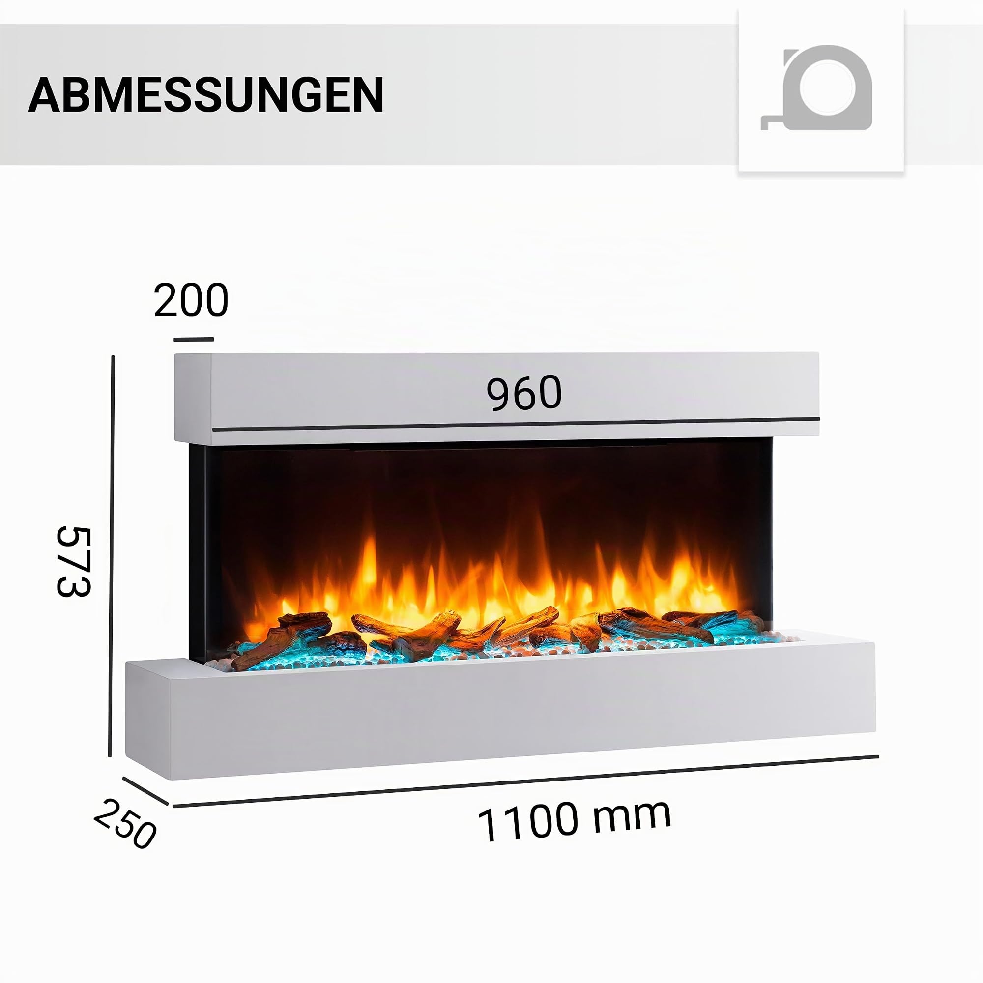 balderia-ignis-elektrokamin-wand-wei-mit-heizung image 7