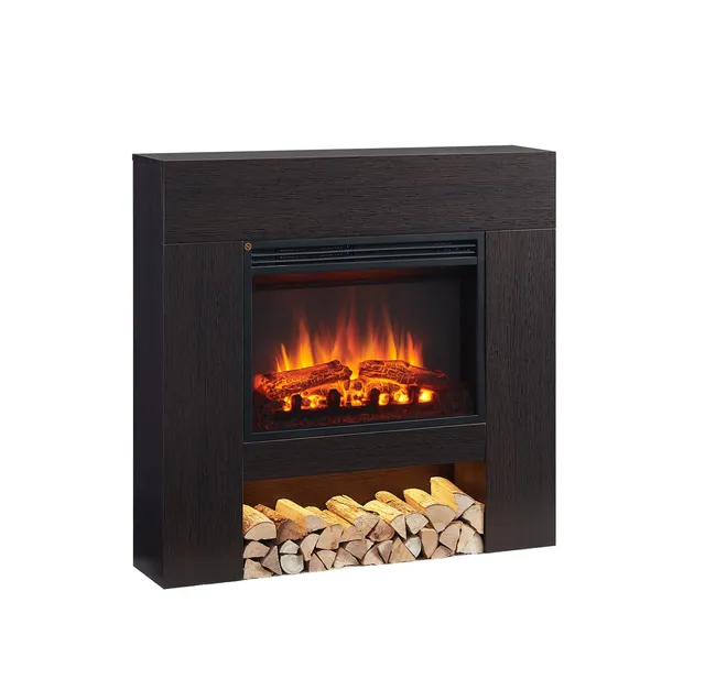 balderia-chloe-elektrokamin-dunkelbraun-2000w-3d-flamme image 1