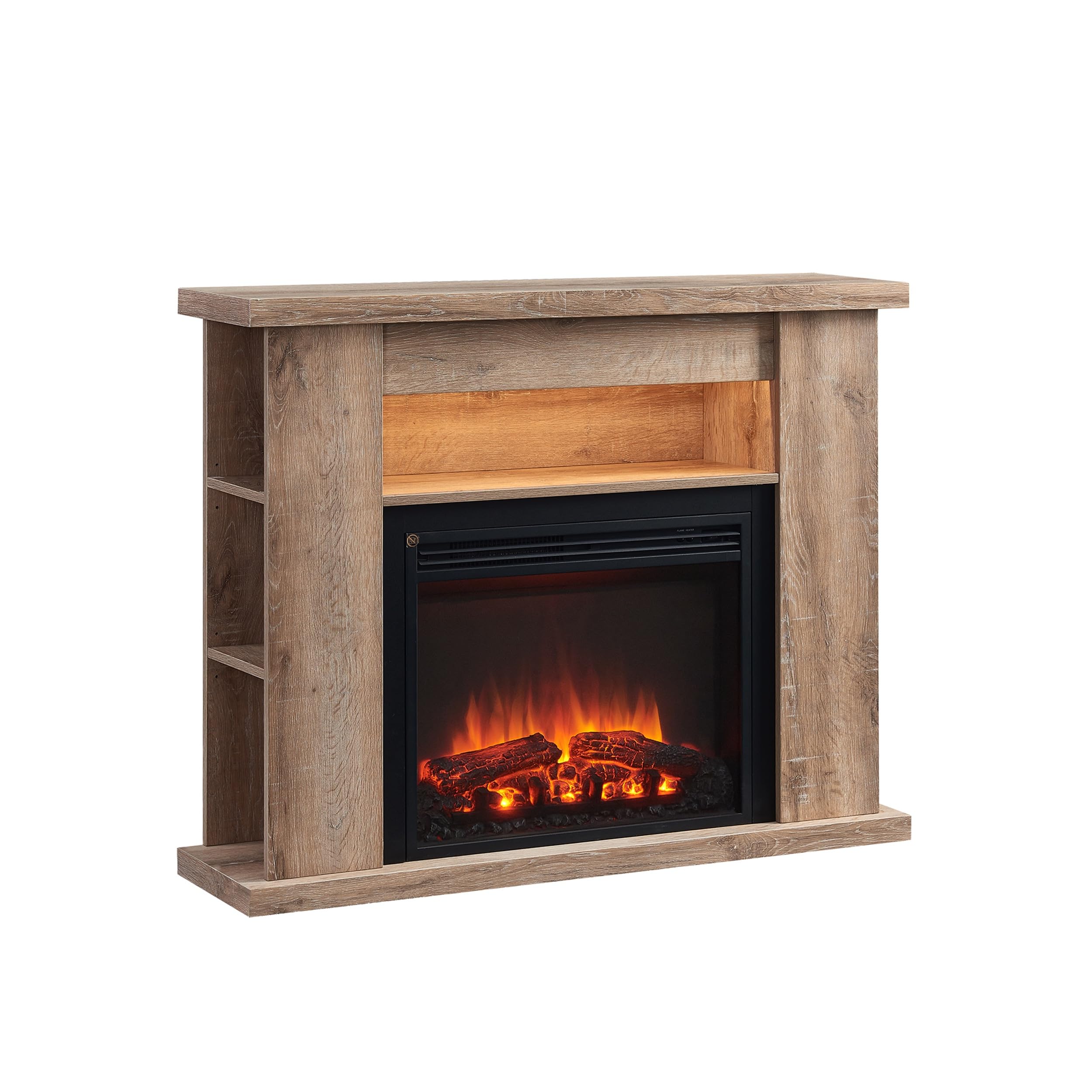 balderia-william-elektrokamin-2000w-hellbraun-3d-flamme image 1