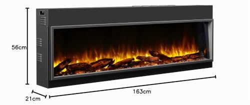 balderia-amazona-64-zoll-einbaukamin-elektrokamin-schwarz image 6