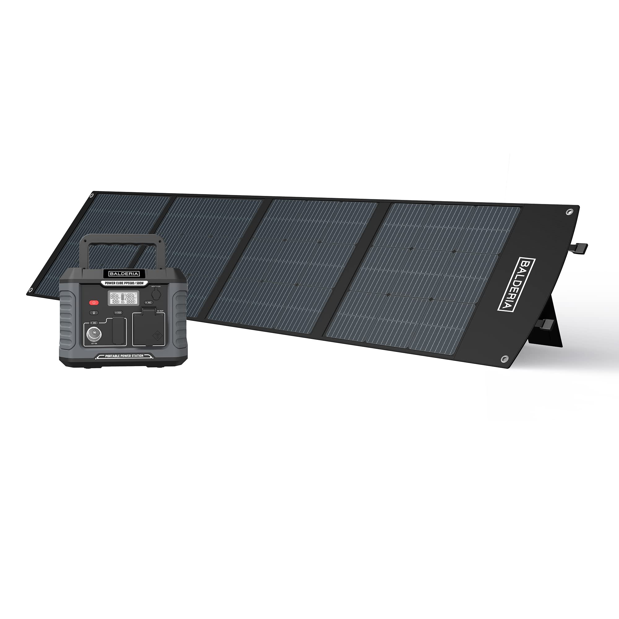 balderia-pps500-powerstation-mit-solarpanel-200w-500w-400wh image 1