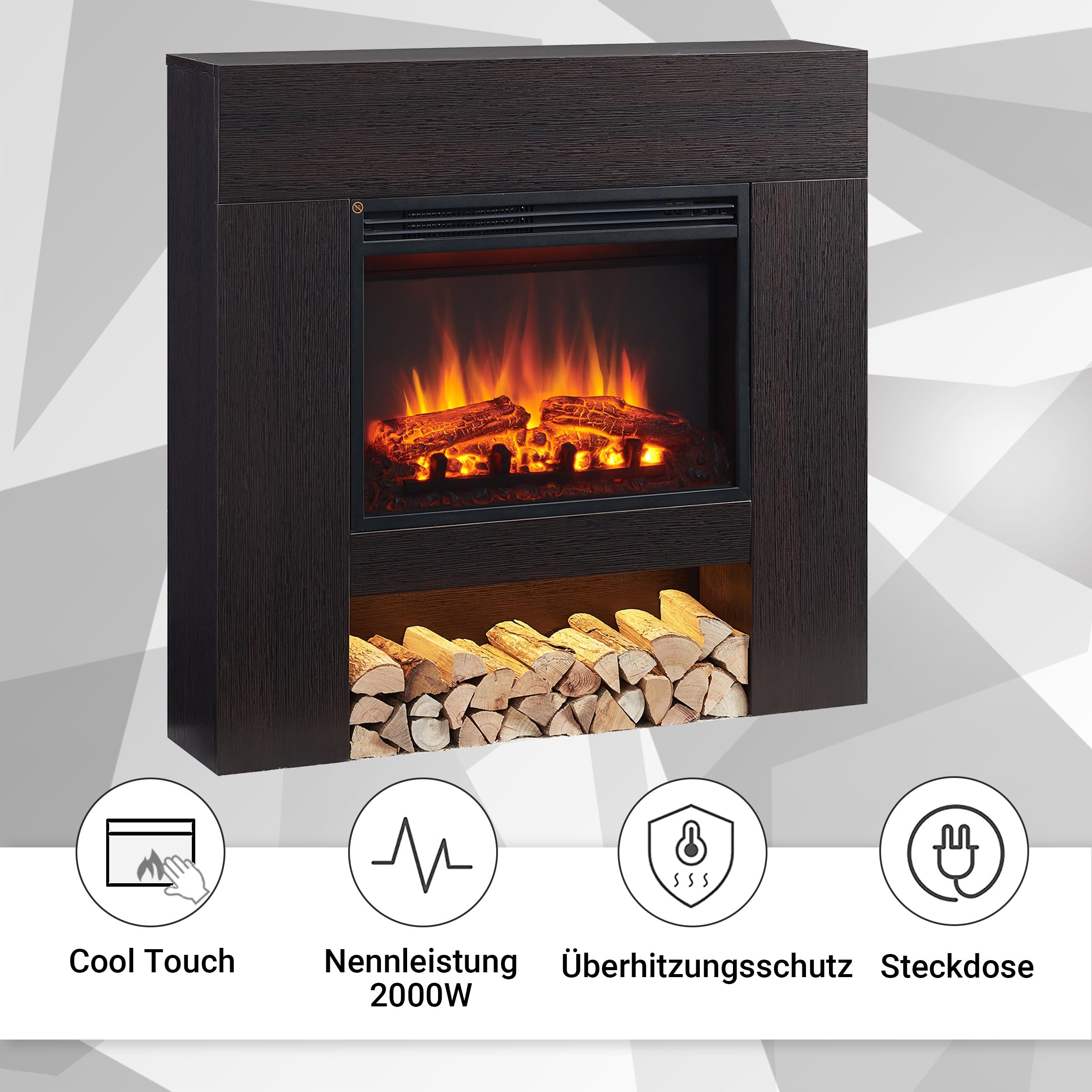 balderia-chloe-elektrokamin-dunkelbraun-2000w-3d-flamme image 6
