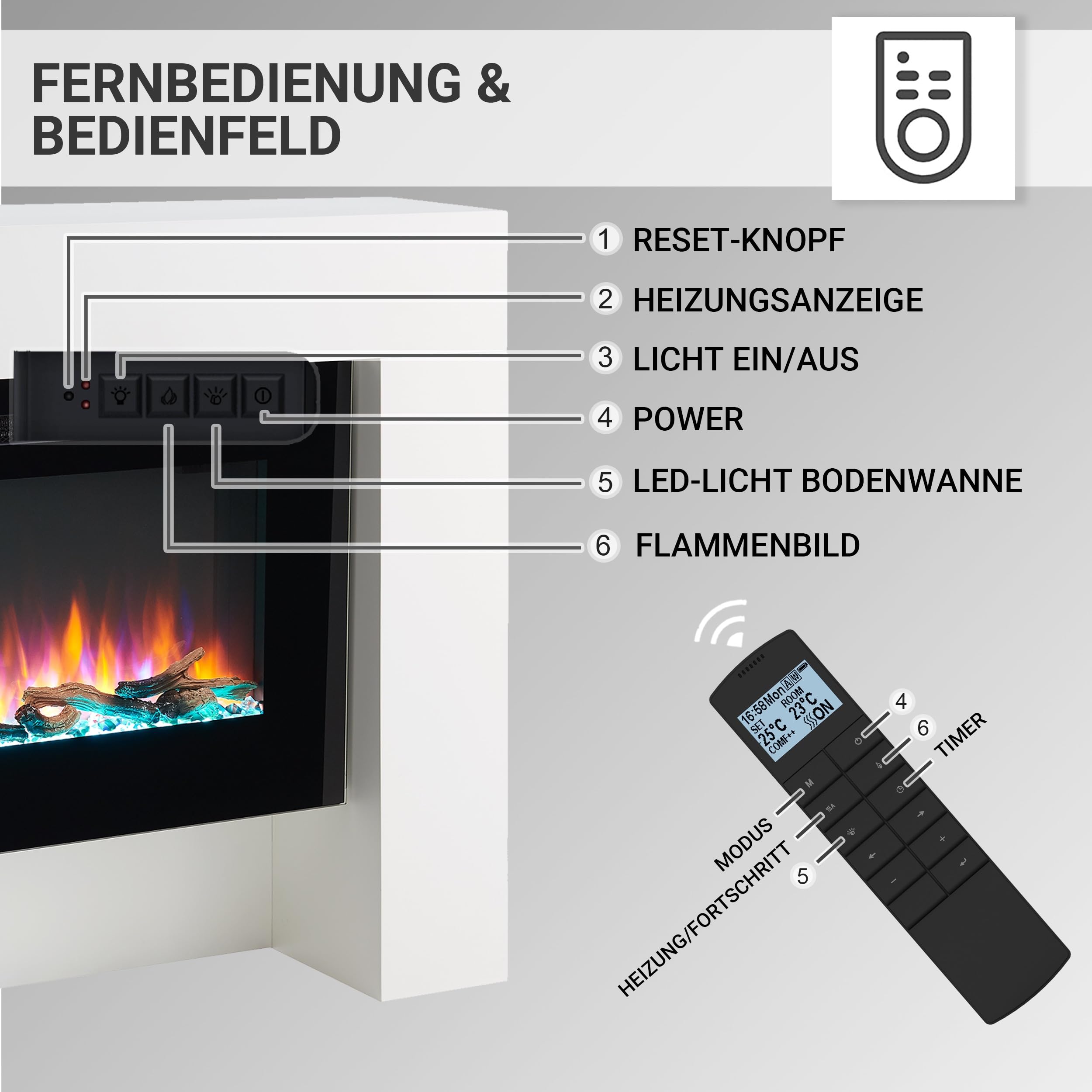 balderia-herkules-elektrokamin-wei-mit-2000w-heizung image 5