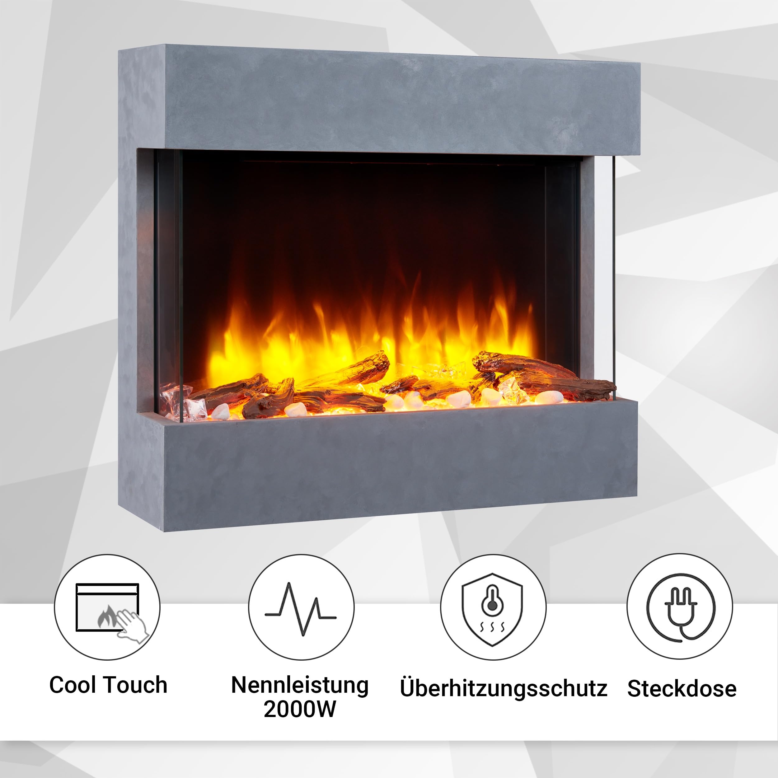 balderia-alva-wandkamin-elektrokamin-betongrau-2000w image 8