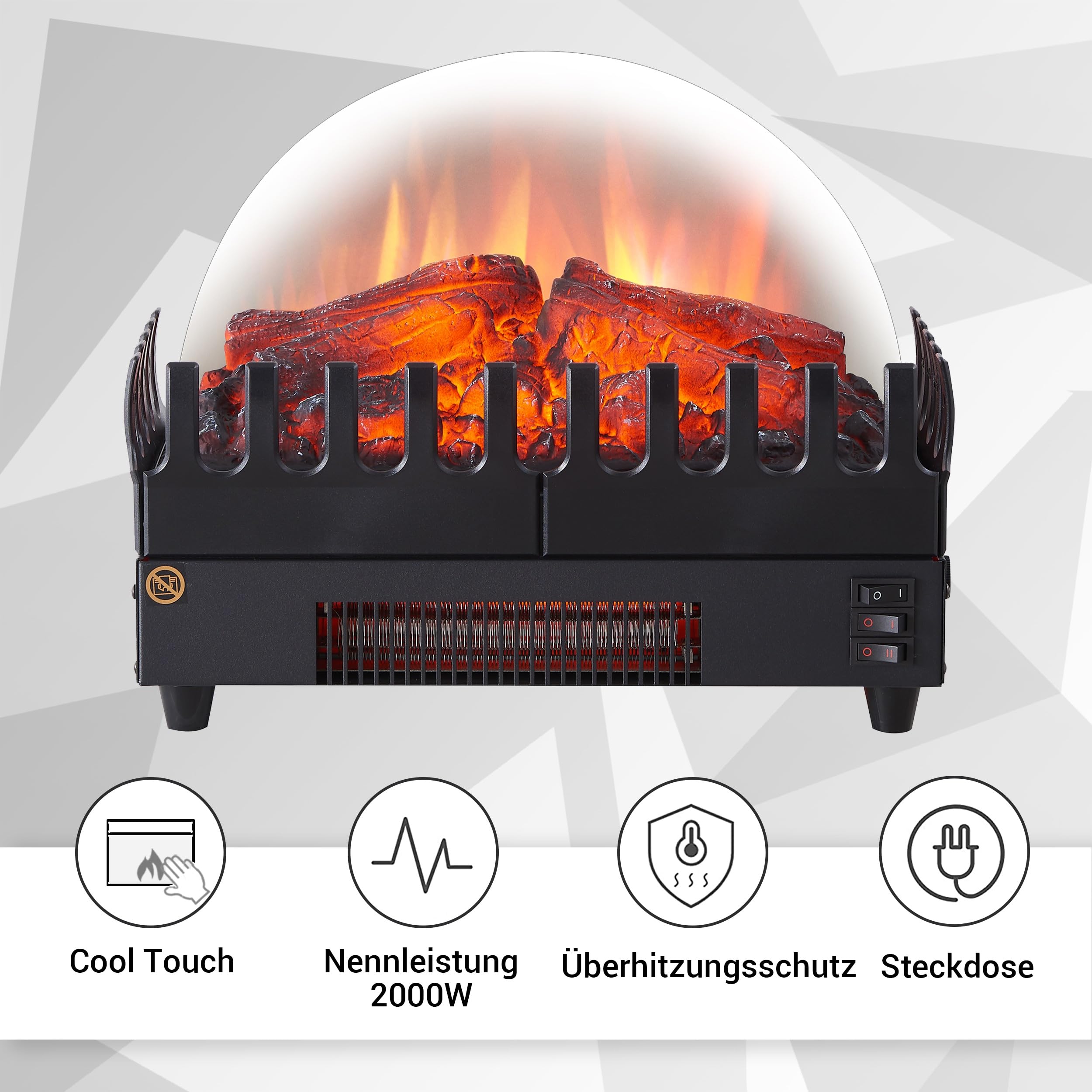 balderia-atlas-elektrokamineinsatz-schwarz-2000w-solo image 3