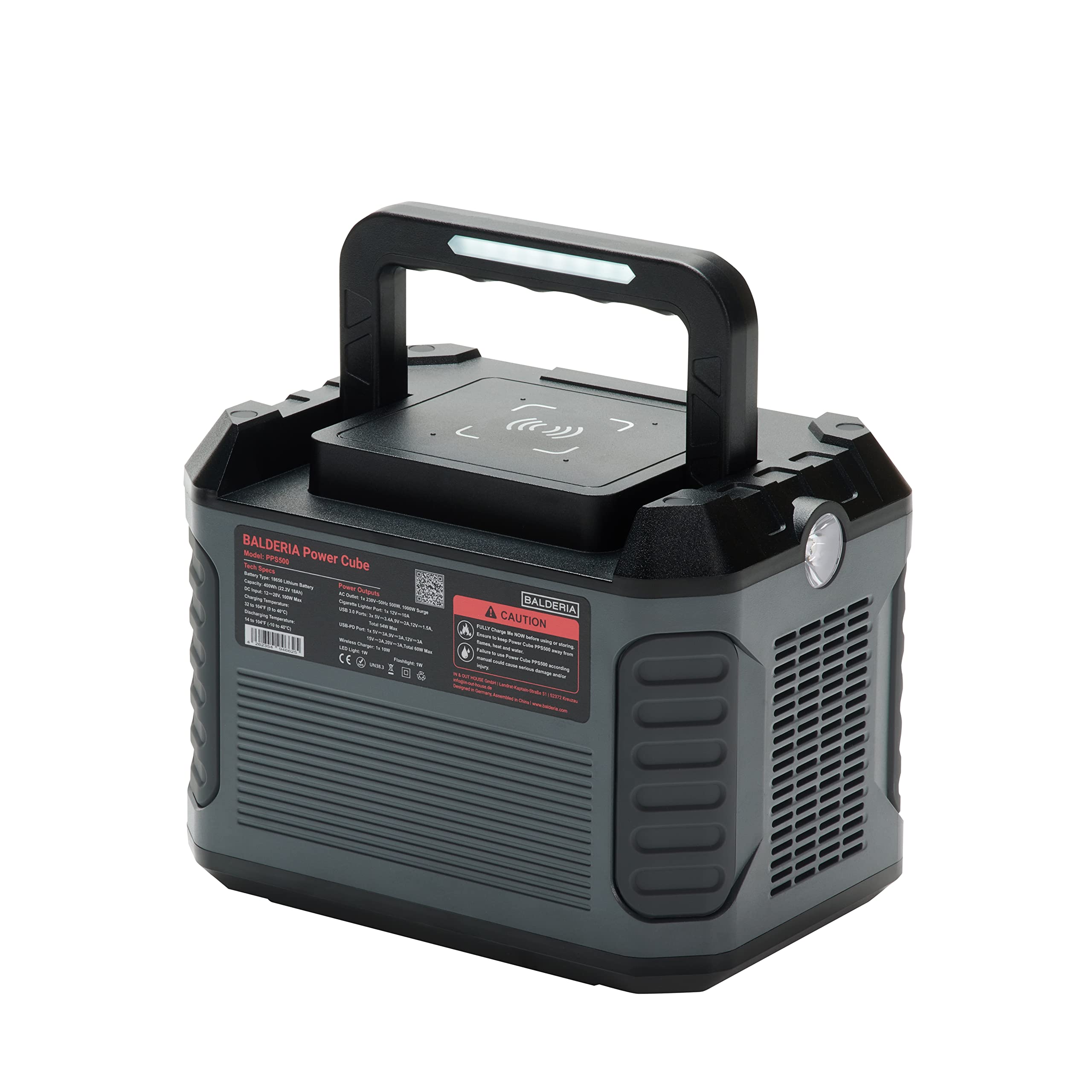 balderia-pps500-powerstation-mit-solarpanel-200w-500w-400wh image 3