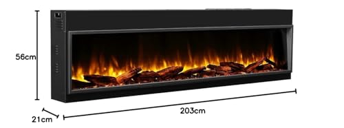balderia-amazona-80-zoll-einbaukamin-schwarz-mit-heizung image 4