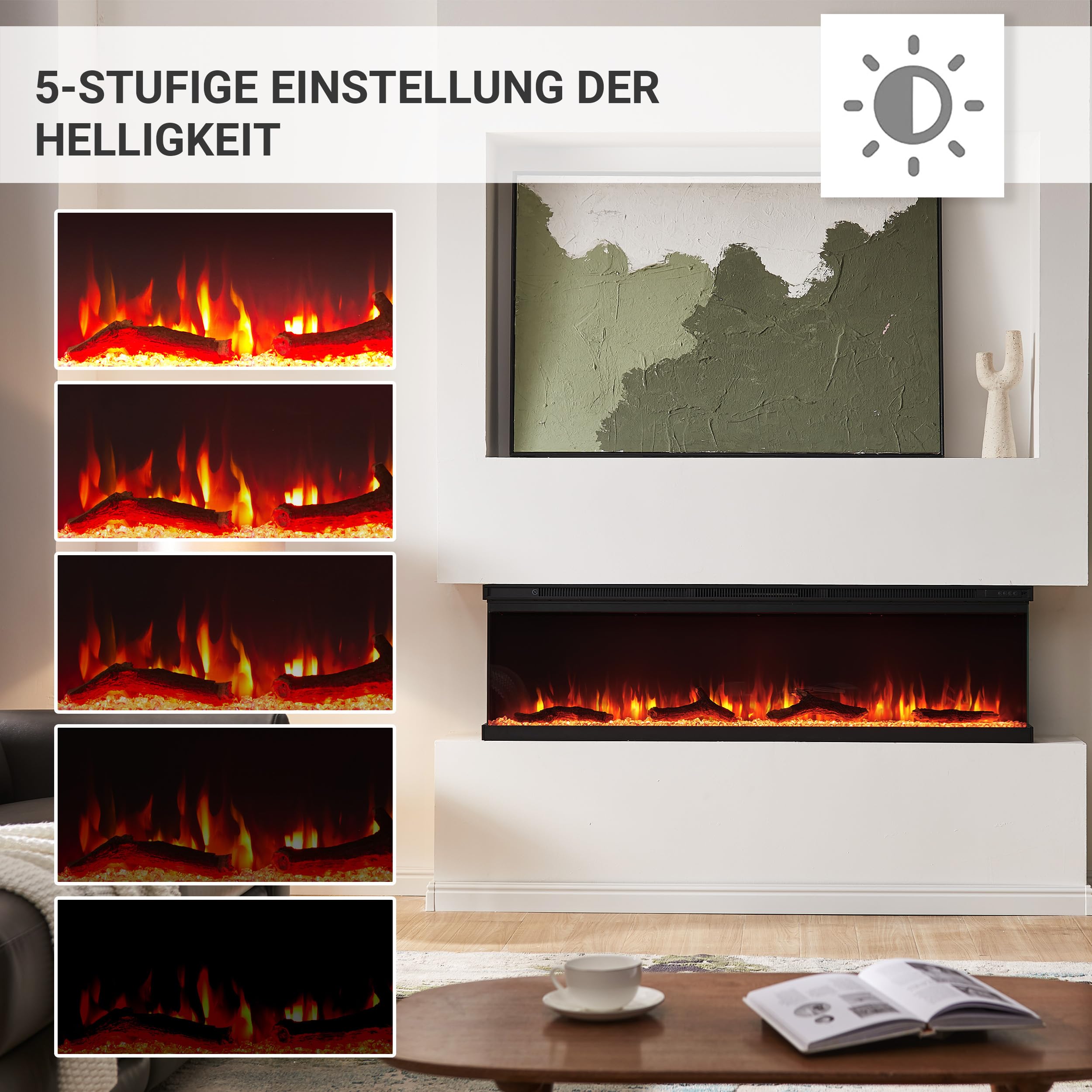 balderia-orson-60-zoll-einbaukamin-schwarz-1800w-mit-thermostat image 5