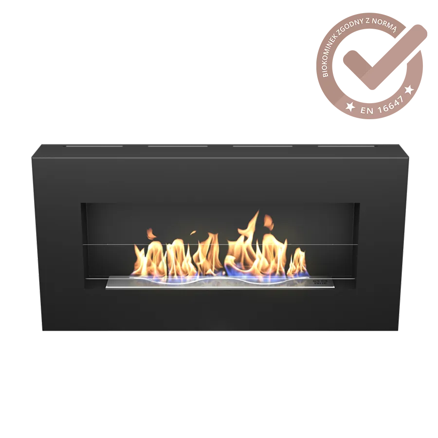 hitze-jazz-bioethanol-wandkamin-h-ngend-schwarz image 1