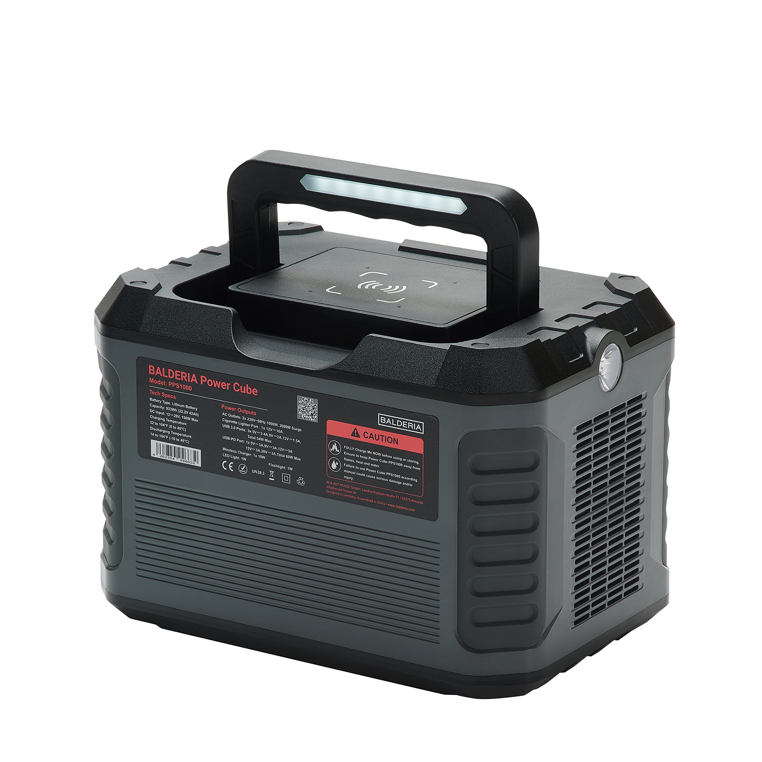 balderia-power-cube-pps1000-powerstation-933wh-1000w image 2