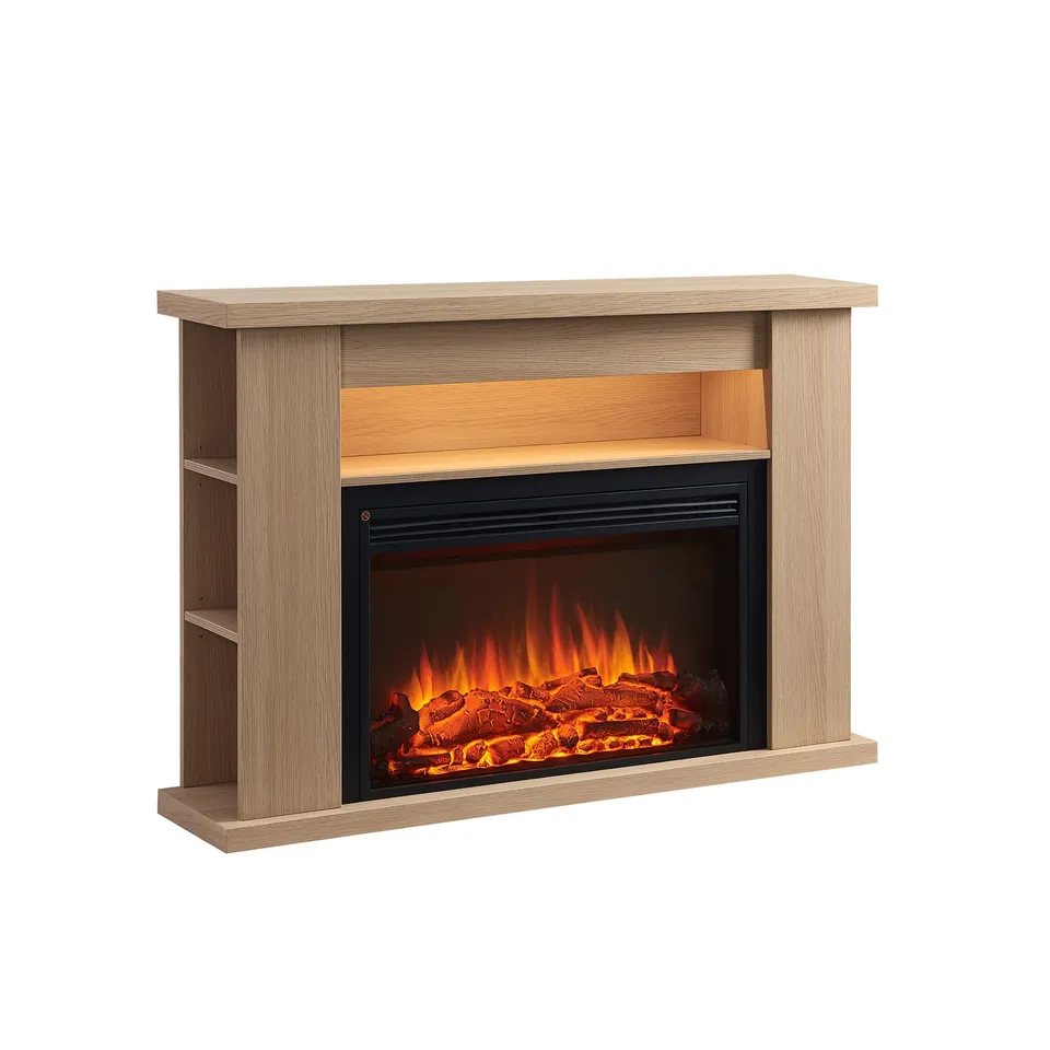 balderia-ruby-standkamin-elektrokamin-hellbraun-2000w-mit-heizung image 1