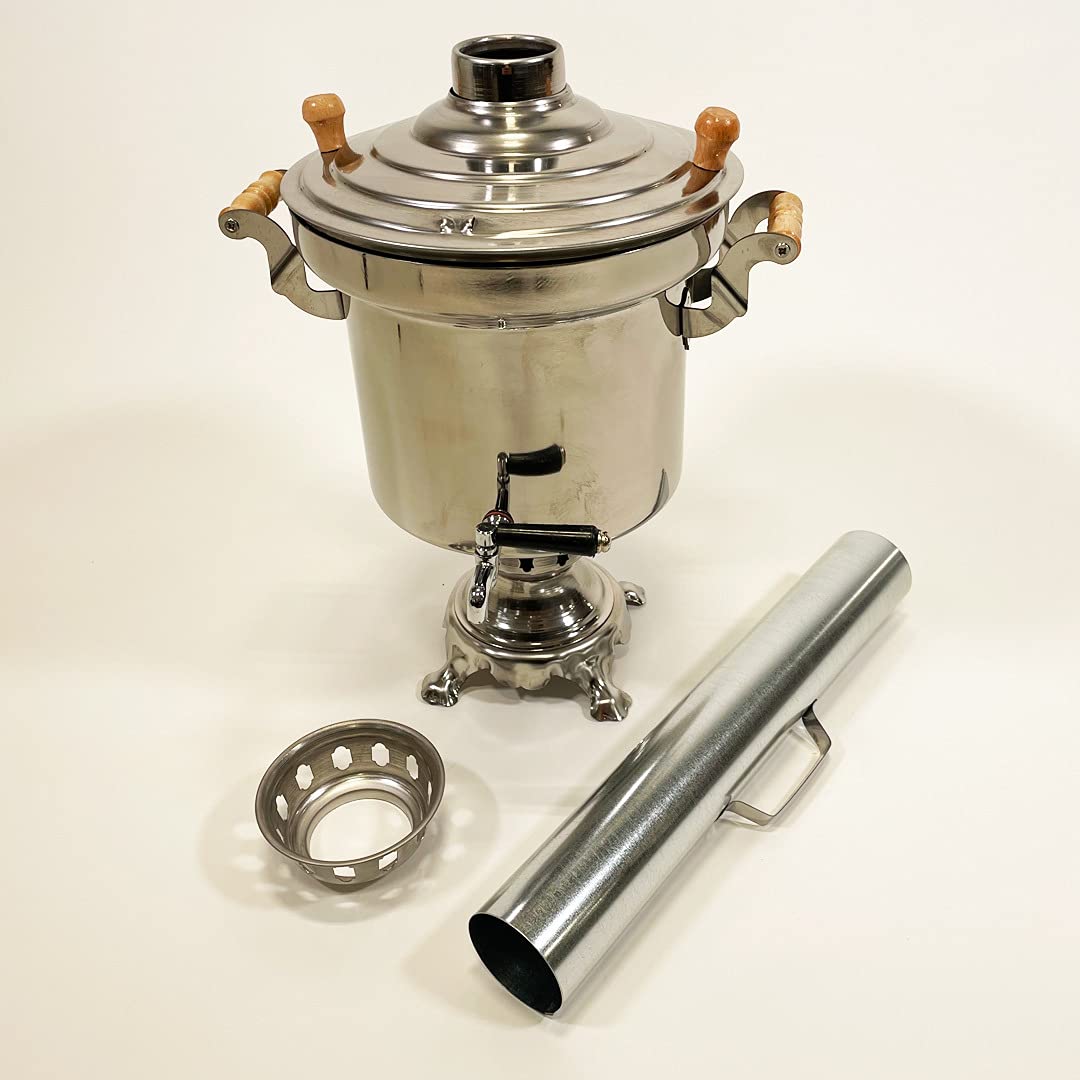 grillpeter-samowar-holzkohle-teemaschine-edelstahl-5l-rohr image 3