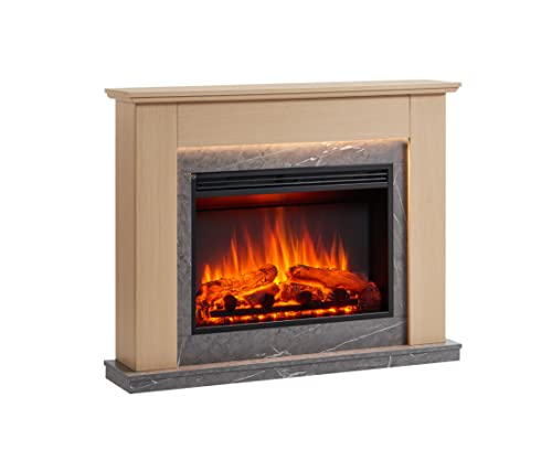 balderia-ajax-elektrokamin-2000w-hellbraun-3d-flamme image 3