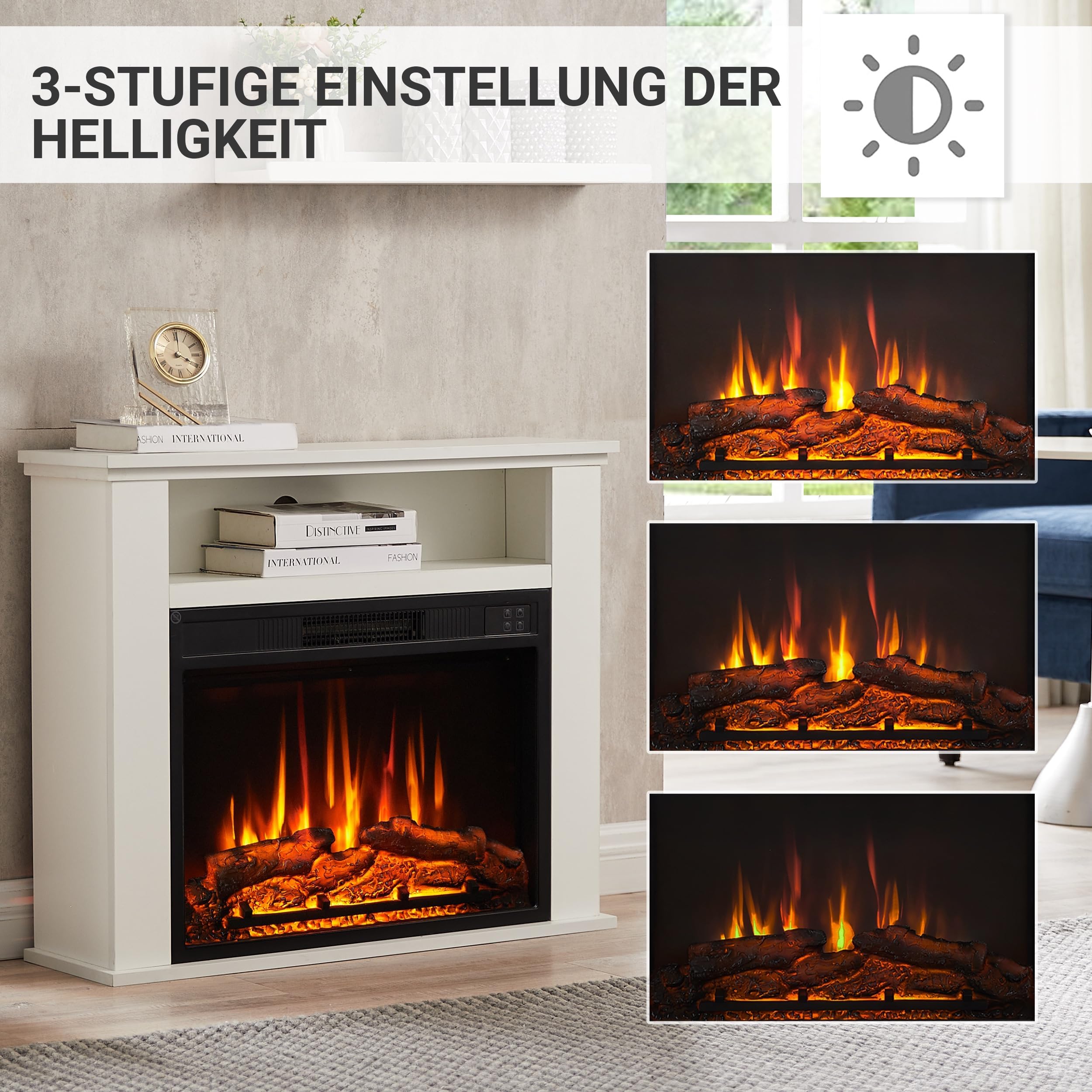 balderia-frida-elektrokamin-wei-mit-heizung-2000w-led image 3