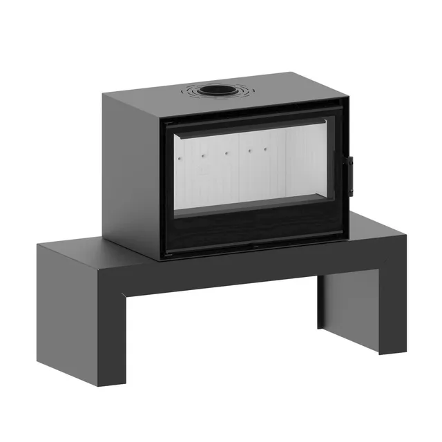 hitze-cubo-cf-800-kaminofen-bank-holz image 1